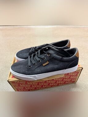 NWT Vans Men’s Bishop Denim Bk Dachshund Low-Top Canvas Sneakers VN0ZUUFDK Sz 9